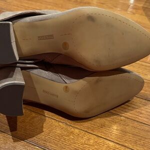 Vince Camuto Taupe Leather Heeled Boots